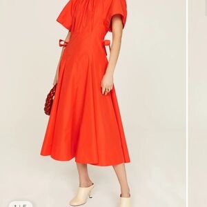 3.1 Phillip Lim Bright Orange Maxi Dress